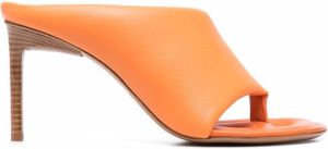 Jacquemus asymmetric-design open-toe mules Orange