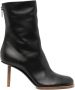 Jacquemus Les Bottines Rond CarrÃ© 80mm boots Black - Thumbnail 1