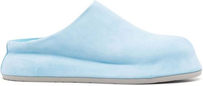 Jacquemus Bricciola suede mules Blue