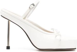 Jacquemus Les Chaussures Ballet 110mm leather mules White