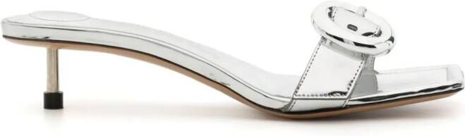 Jacquemus Les sandales Regalo basses 30mm sandals Silver