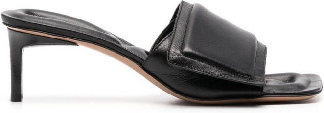 Jacquemus Piscine 65mm square-toe sandals Black