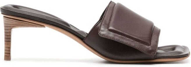 Jacquemus single-strap leather sandals Brown