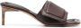 Jacquemus single-strap leather sandals Brown - Thumbnail 1