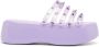 Jean Paul Gaultier stud-embellished platform sandals Purple - Thumbnail 1