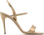 Jennifer Chamandi Tommaso 105mm leather sandals Gold - Thumbnail 1