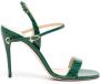 Jennifer Chamandi Tommaso 105mm leather sandals Green - Thumbnail 1
