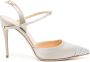 Jennifer Chamandi Vittorio 105mm crystal-toe pumps Silver - Thumbnail 1