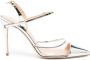 Jennifer Chamandi Vittorio 105mm mettalic-toe pumps Silver - Thumbnail 1