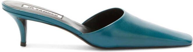 Jil Sander 35mm kitten-heel mule Blue