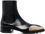 Jil Sander 35mm metallic-toe leather boots Black - Thumbnail 1