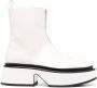 Jil Sander 60mm zip-front leather boots White - Thumbnail 1