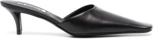 Jil Sander 65mm heeled leather mule Black