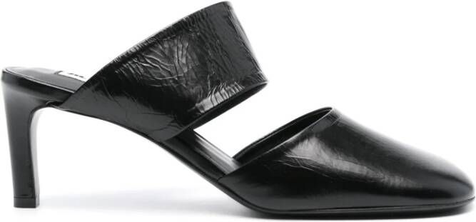 Jil Sander 65mm square-toe mules Black