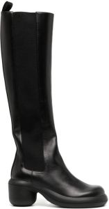 Jil Sander 70mm knee-high leather boots Black
