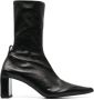 Jil Sander 90mm pointed-toe leather boots Black - Thumbnail 1