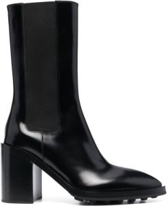 Jil Sander 95mm leather block-heels Black
