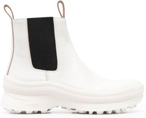Jil Sander Antick rubber-sole chelsea boots White