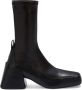 Jil Sander block-heel leather boots Black - Thumbnail 1