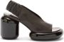 Jil Sander block-heel leather sandals Black - Thumbnail 1