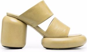 Jil Sander block-heel mule sandals Yellow