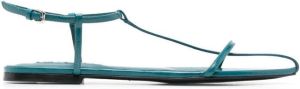 Jil Sander buckle-fastening leather sandals Blue