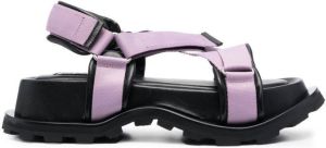Jil Sander chunky hiking 65mm sandals Purple