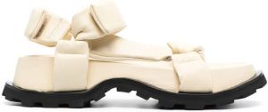 Jil Sander chunky leather touch strap sandals Neutrals