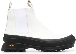 Jil Sander chunky-sole Chelsea boots White