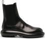 Jil Sander round-toe leather ankle boots Black - Thumbnail 1