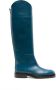 Jil Sander knee-high leather boots Blue - Thumbnail 1