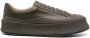 Jil Sander lace-up leather platform sneakers Green - Thumbnail 1