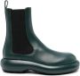 Jil Sander leather ankle boots Green - Thumbnail 1