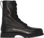 Jil Sander leather combat boots Black - Thumbnail 1