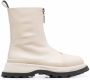 Jil Sander leather front-zip ankle boots Neutrals - Thumbnail 1