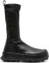 Jil Sander leather platform boots Black - Thumbnail 1