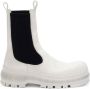 Jil Sander logo-embossed leather boots White - Thumbnail 1