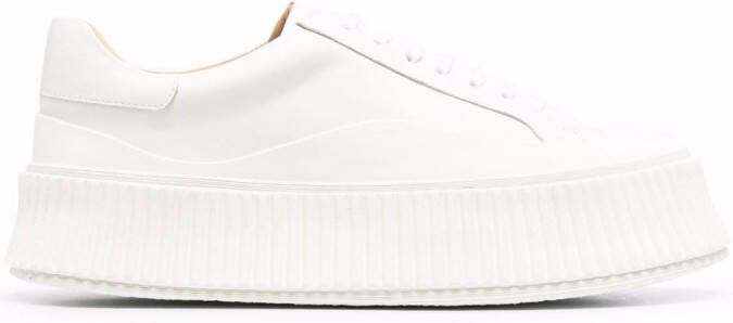 Jil Sander low-top lace-up sneakers White