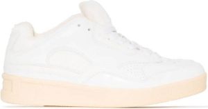 Jil Sander low-top panelled vulcanised-sole sneakers White