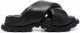 Jil Sander open-toe chunky leather sandals Black - Thumbnail 1