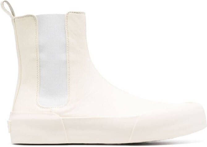 Jil Sander panelled leather ankle boots Neutrals