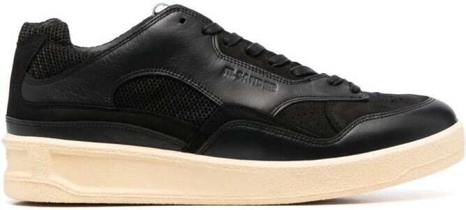 Jil Sander panelled low-top sneakers Black