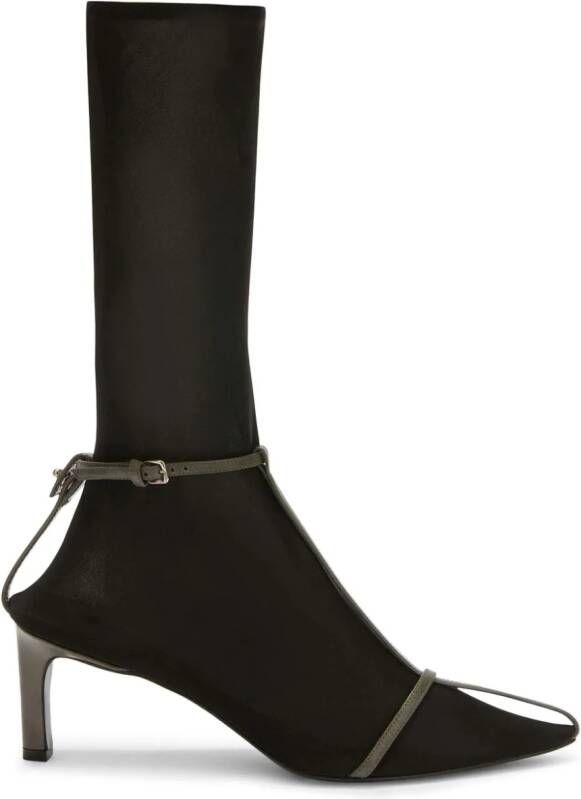 Jil Sander pointed ankle boots Grey