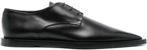 Jil Sander pointed-tip leather loafers Black