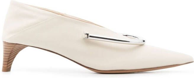 Jil Sander pointed-toe 450mm pumps Neutrals