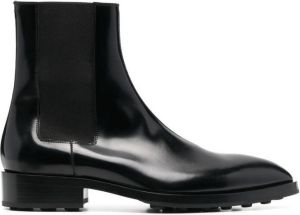Jil Sander pointed-toe leather Chelsea boots Black