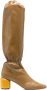 Jil Sander pull-on 75mm knee boots Brown - Thumbnail 1