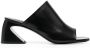 Jil Sander sculpted-heel leather mules Black - Thumbnail 1