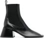 Jil Sander square-toe 65 ankle boots Black - Thumbnail 1