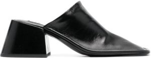 Jil Sander square-toe slip-on mules Black